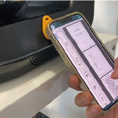 NFCタグによるスムーズなデータ表示